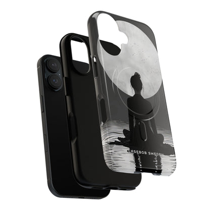 Zen Serenity Moon Reflection iPhone 16 | Tough+ Phone Case