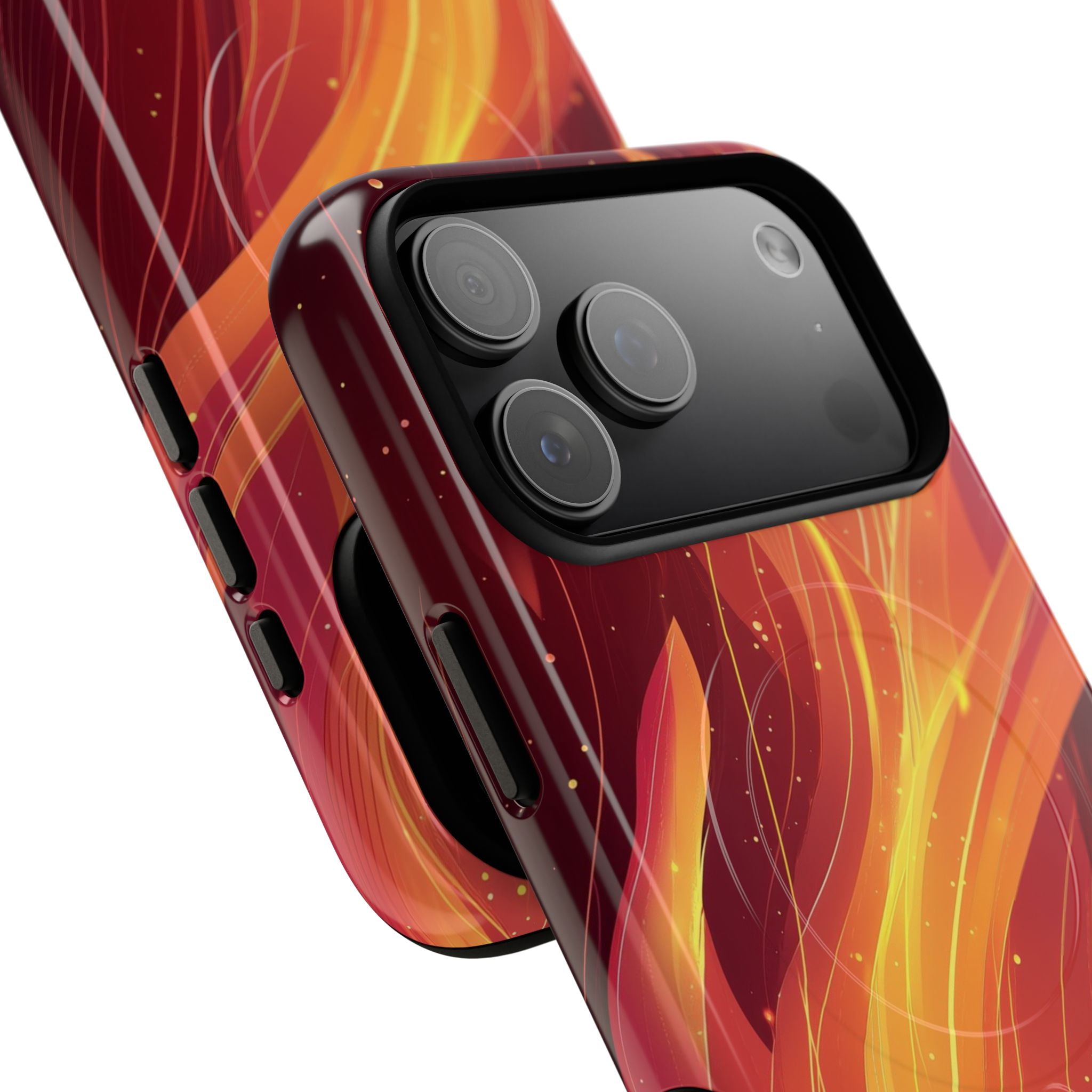 Flaming Flow iPhone 17 Pro Max Case - Tough+