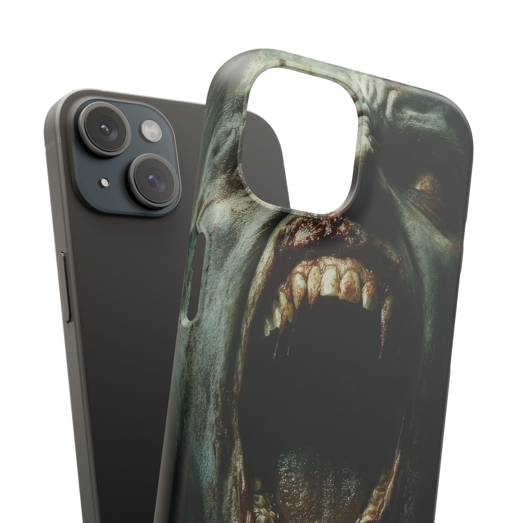 Gothic Wail of Decay iPhone 15 - Slim Phone Case