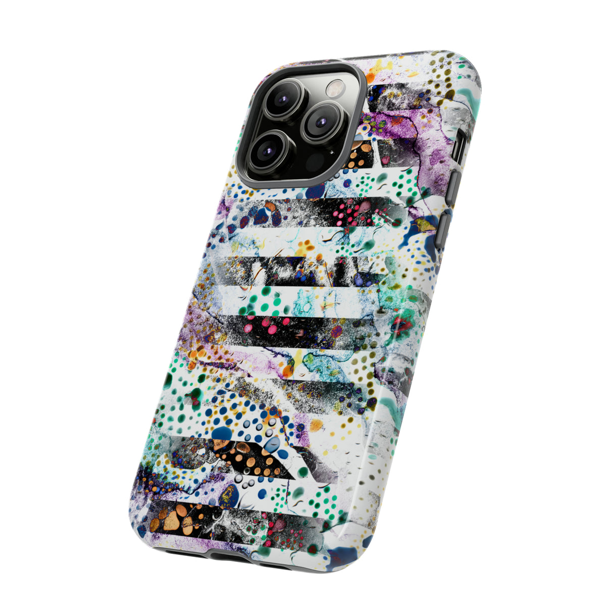 Abstract Green Purple - Protective Phone Case