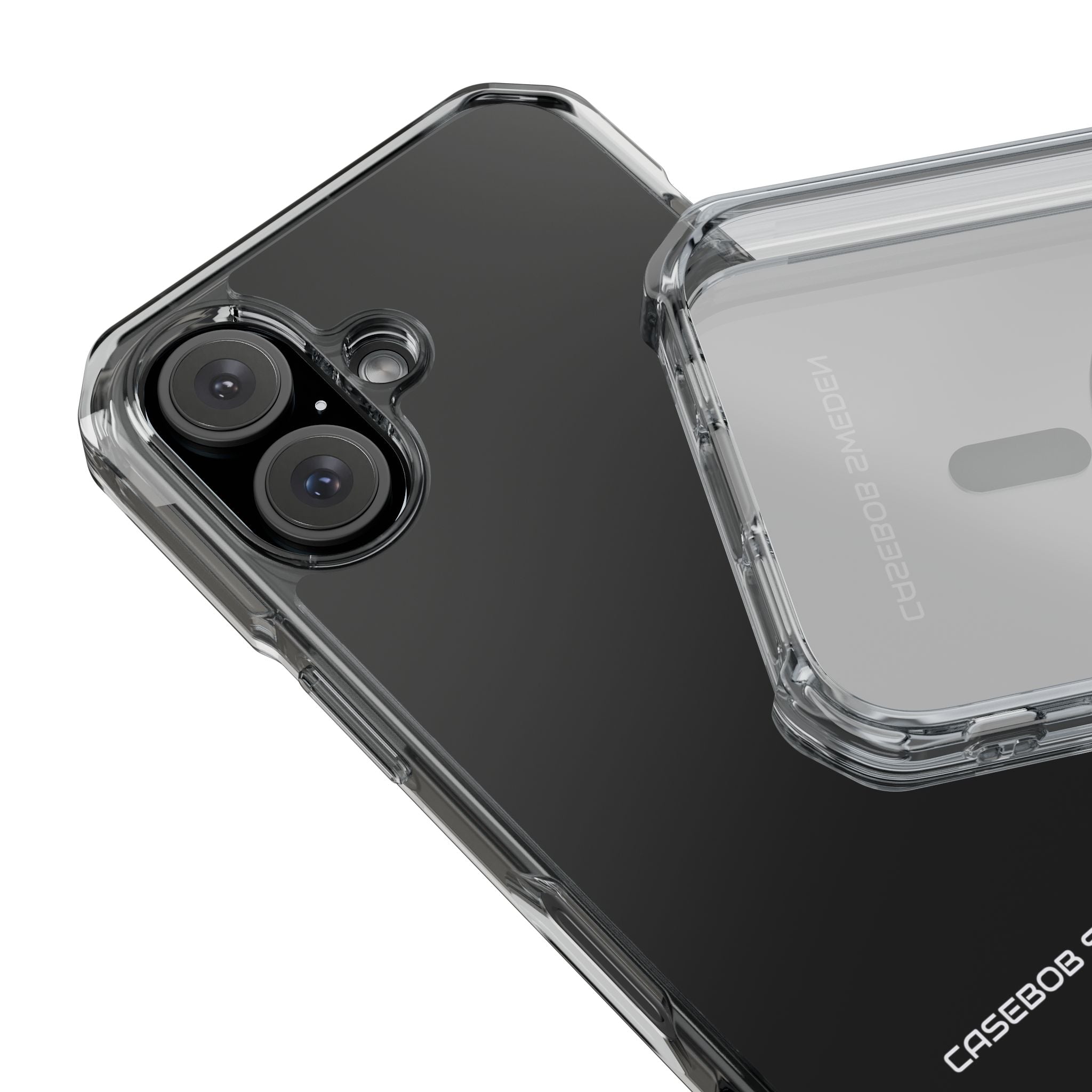 Charcoal Black - Clear Impact iPhone 16 Phone Case