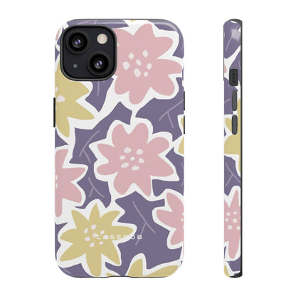 Purple Happy Flower - Protective Phone Case