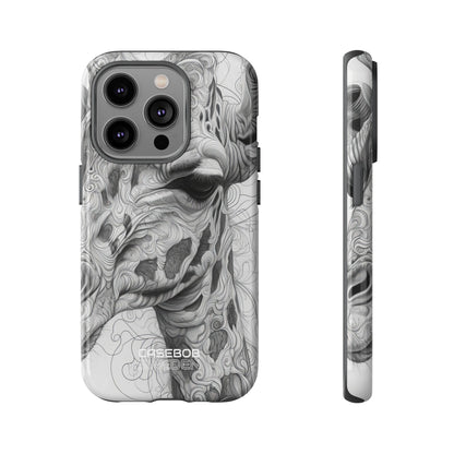 Swirling Giraffe Art iPhone 14 - Tough