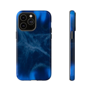 Blue Space Ink Art iPhone Case (Protective) iPhone 14 Pro Max Glossy Phone Case