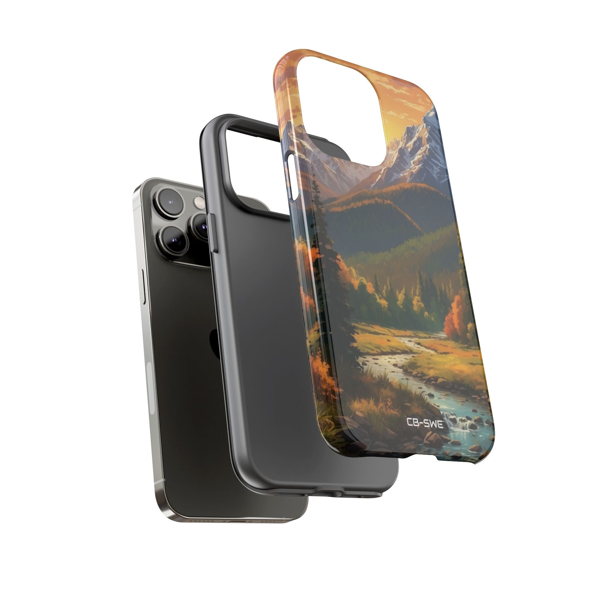 Mountain Reflections Glimmer - iPhone Case
