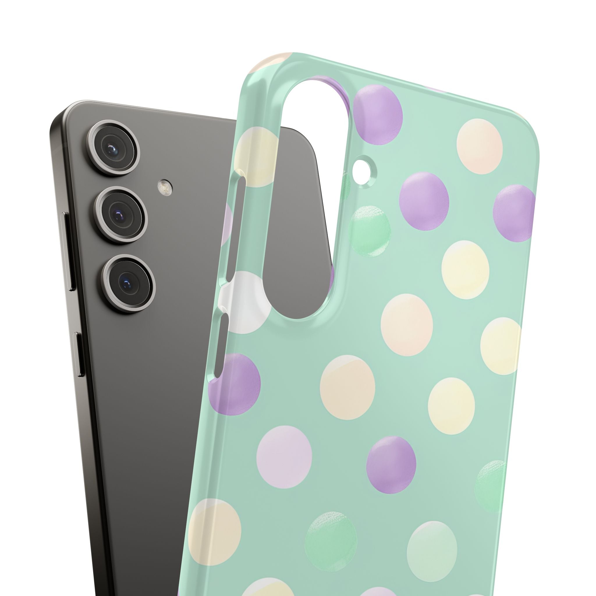 Pastel Polka Dots - Slim Samsung S24 Phone Case