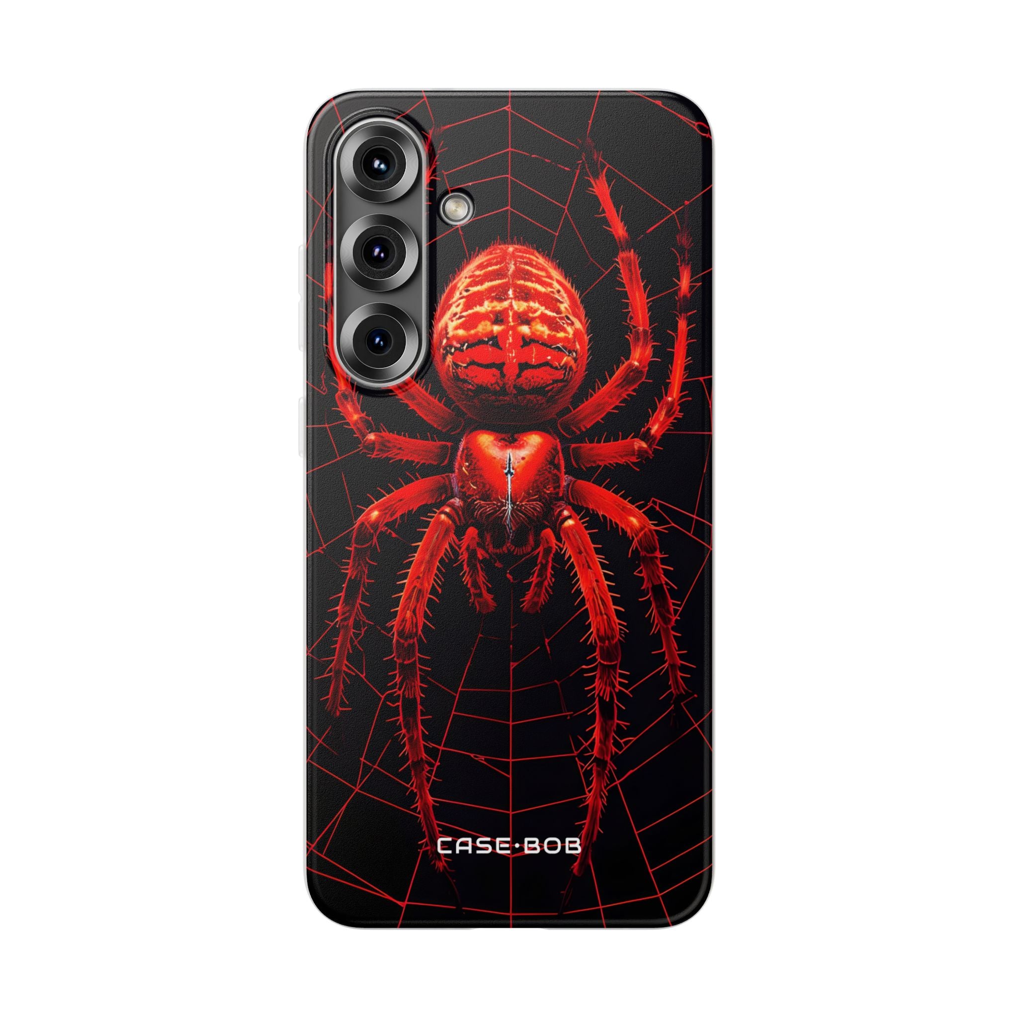 Crimson Spiderweb Samsung S25 Plus Case - Soft