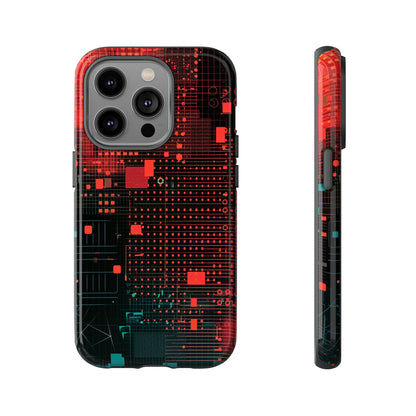 Secure Spectrum: Digital Gradient - Protective Phone Case