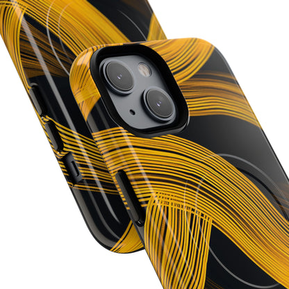 Yellow Flow Lines iPhone 14 - Tough+