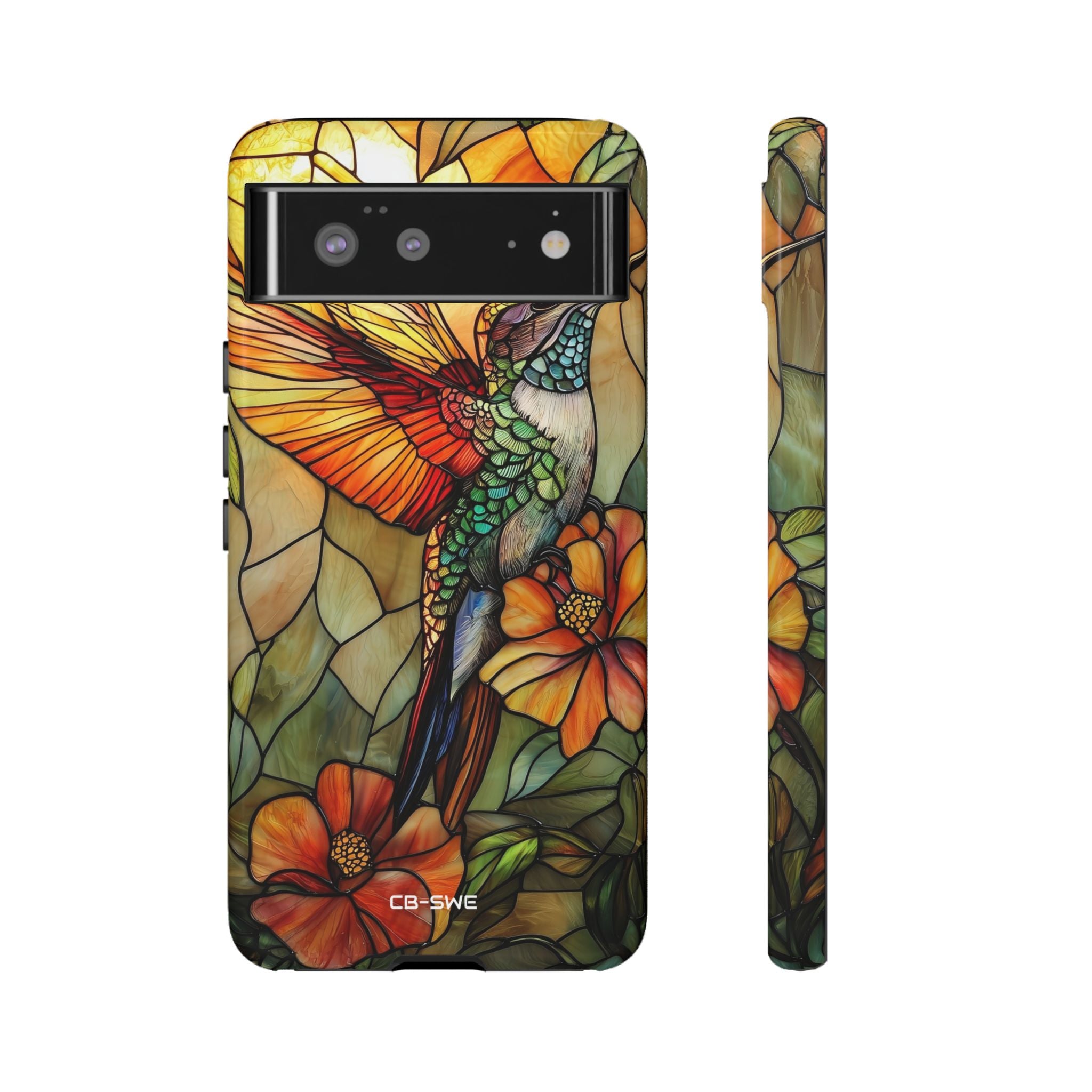 Hummingbird Dances Among Flowers - Google Pixel Case