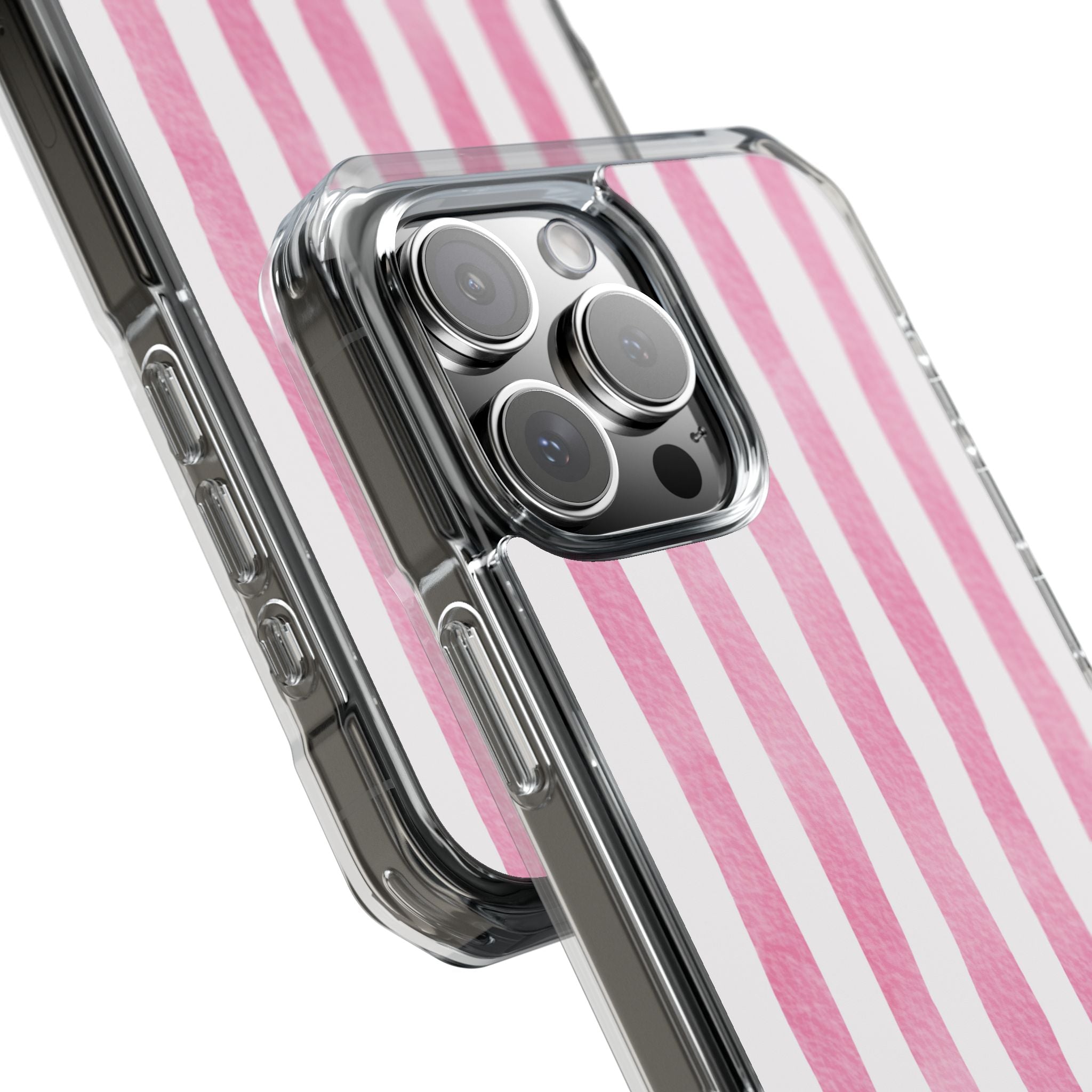 Pink Watercolor Stripes iPhone Case - Impact