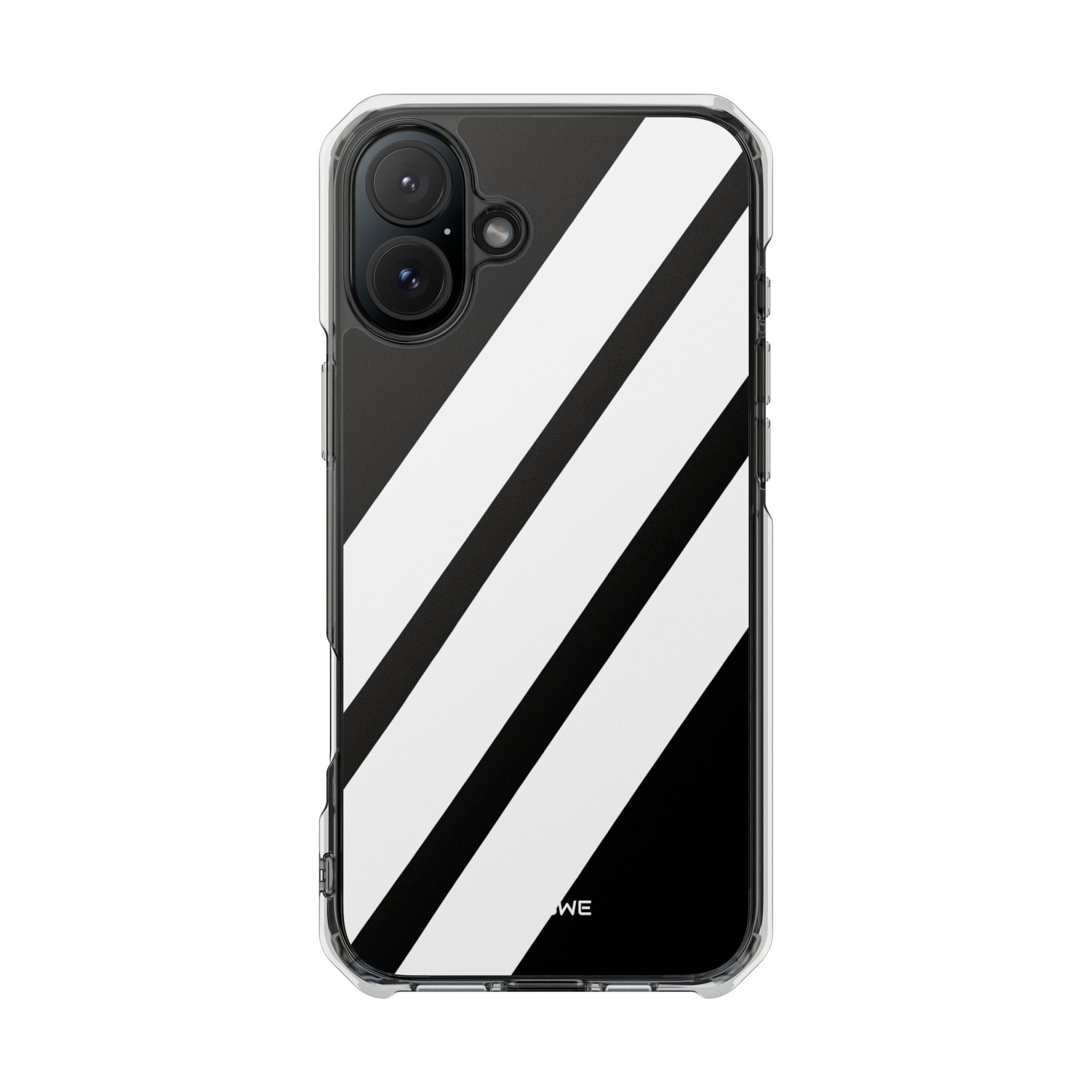 Monochrome Diagonal Symmetry iPhone Case - Impact