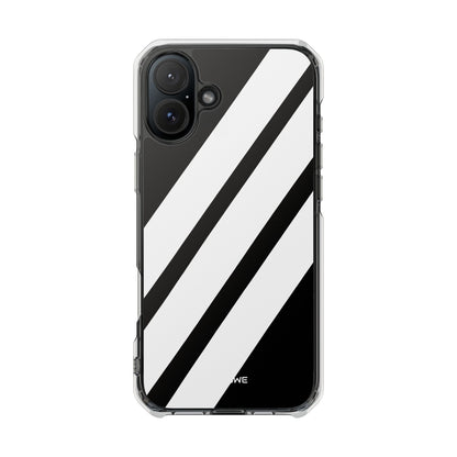Monochrome Diagonal Symmetry iPhone Case - Impact