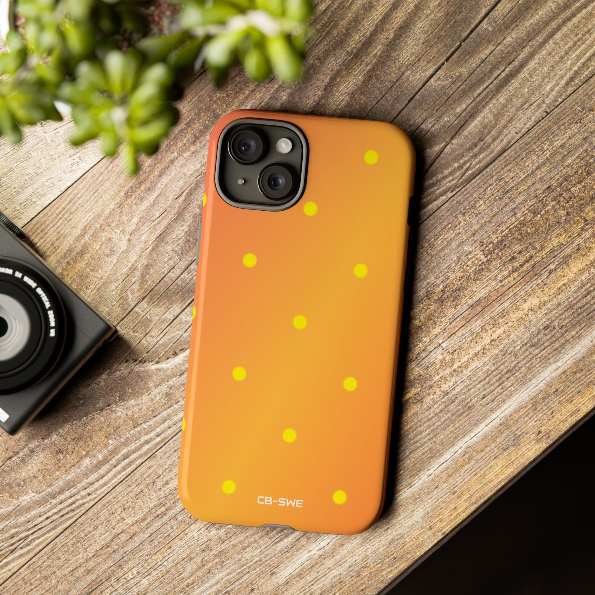Sunset Dots Radiance - iPhone Case