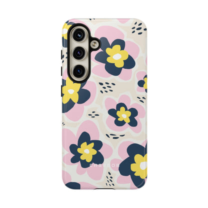 Pink Happy Flower - Protective Phone Case