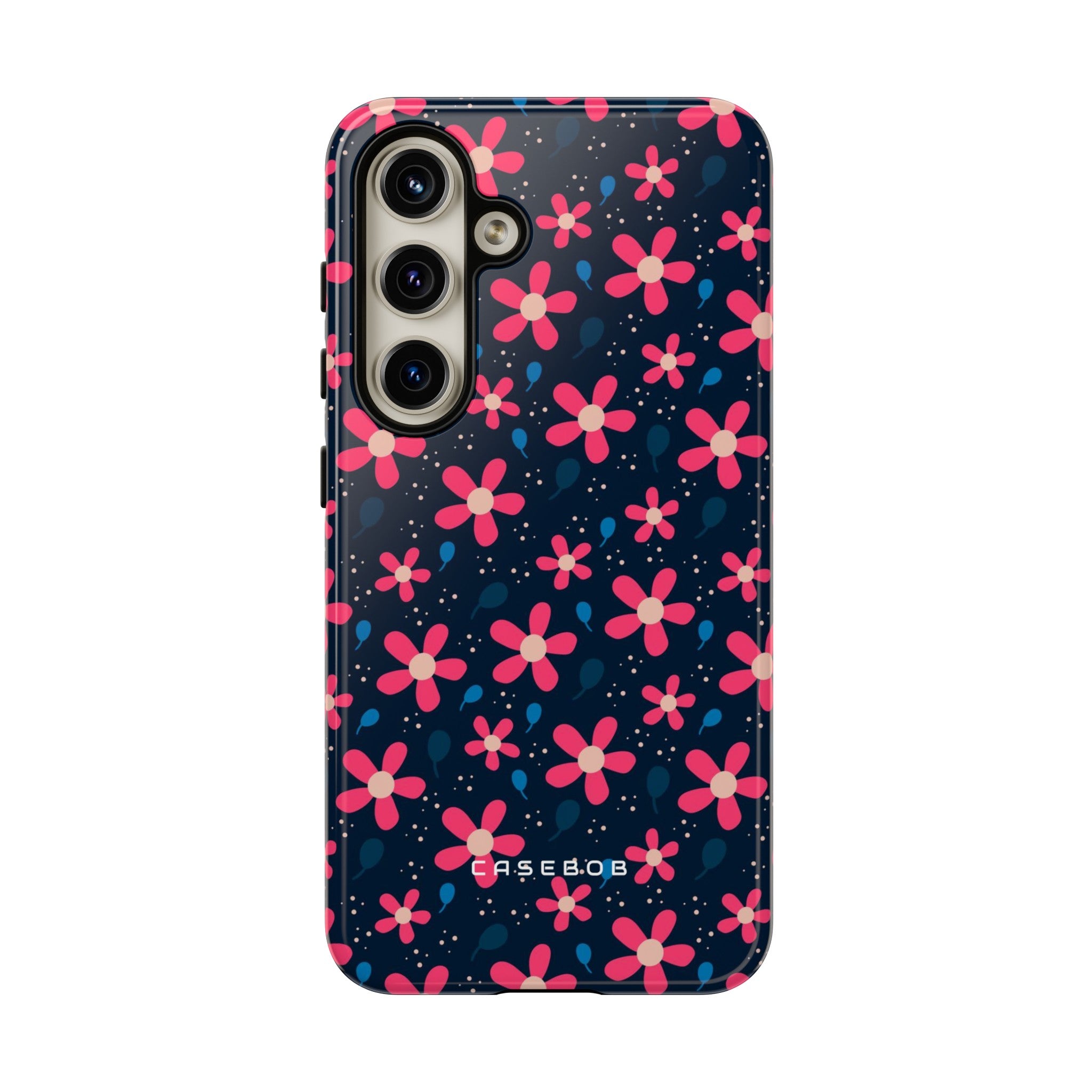 Pink Flower Pattern - Protective Phone Case