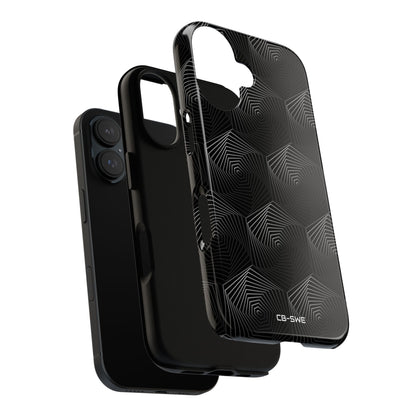 Geometric Spiral Illusion - iPhone Case