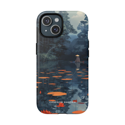 Tranquil Lotus Reflections iPhone 15 | Tough+ Phone Case