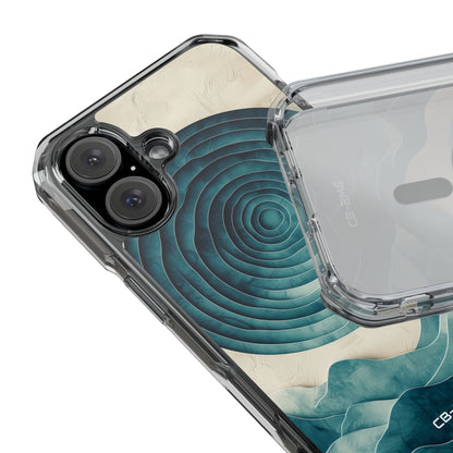Waves Embrace Circles iPhone Case - Impact