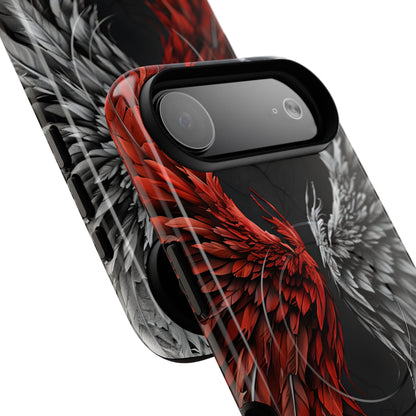 Crimson White Wings iPhone 17 Air Case - Tough+