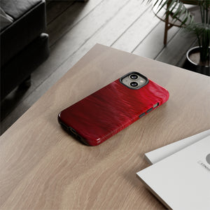 Red Feather Ink Art iPhone Case (Protective) Phone Case