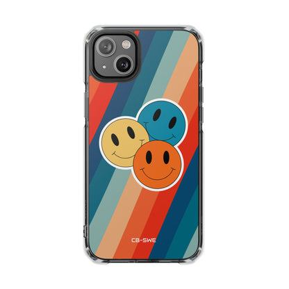 Retro Smiley Harmony iPhone Case - Impact