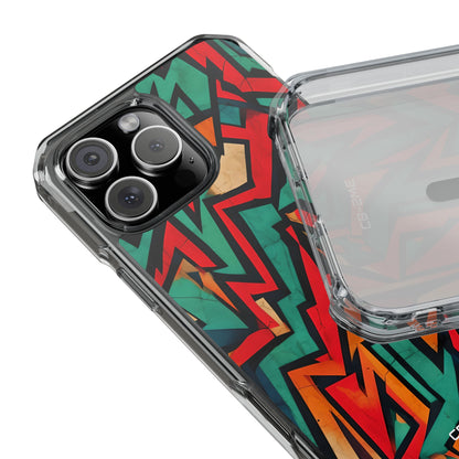Vivid Geometry Dance iPhone Case - Impact
