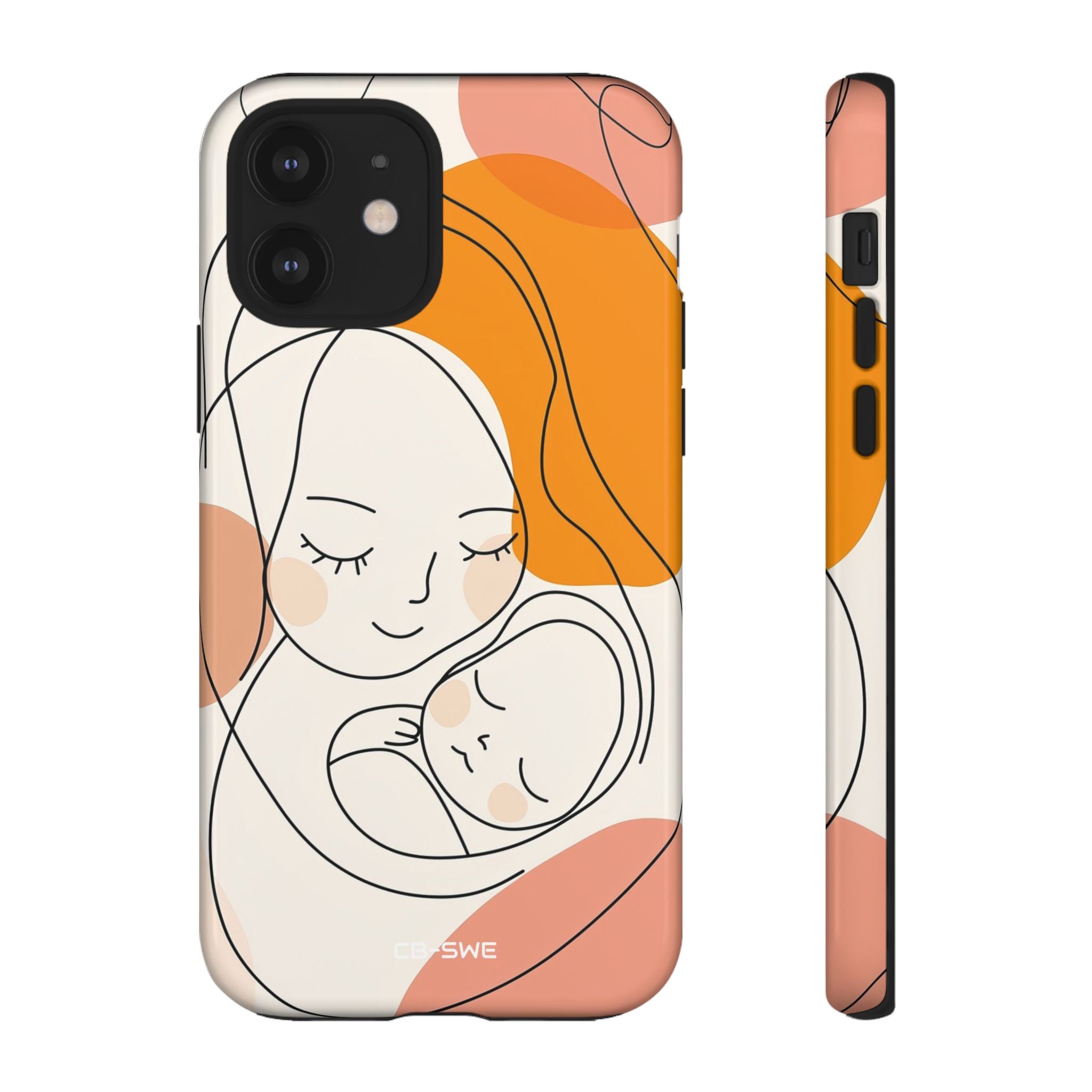 Mother Embraces Child - iPhone Case