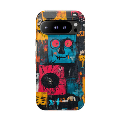 Blue Stitch Smile Google Pixel 9 Pro Case - Tough