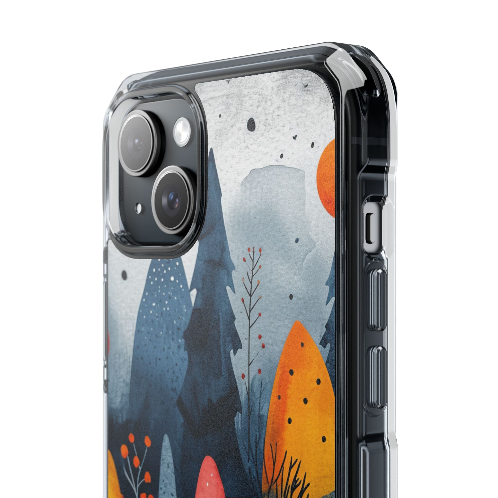 Whimsical Nature - Clear Impact iPhone 15 Phone Case