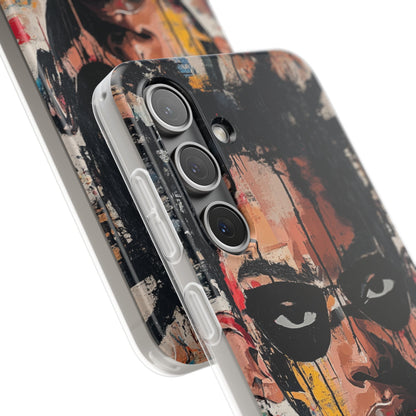 Masked Portrait Drips Samsung S24 Case - Soft