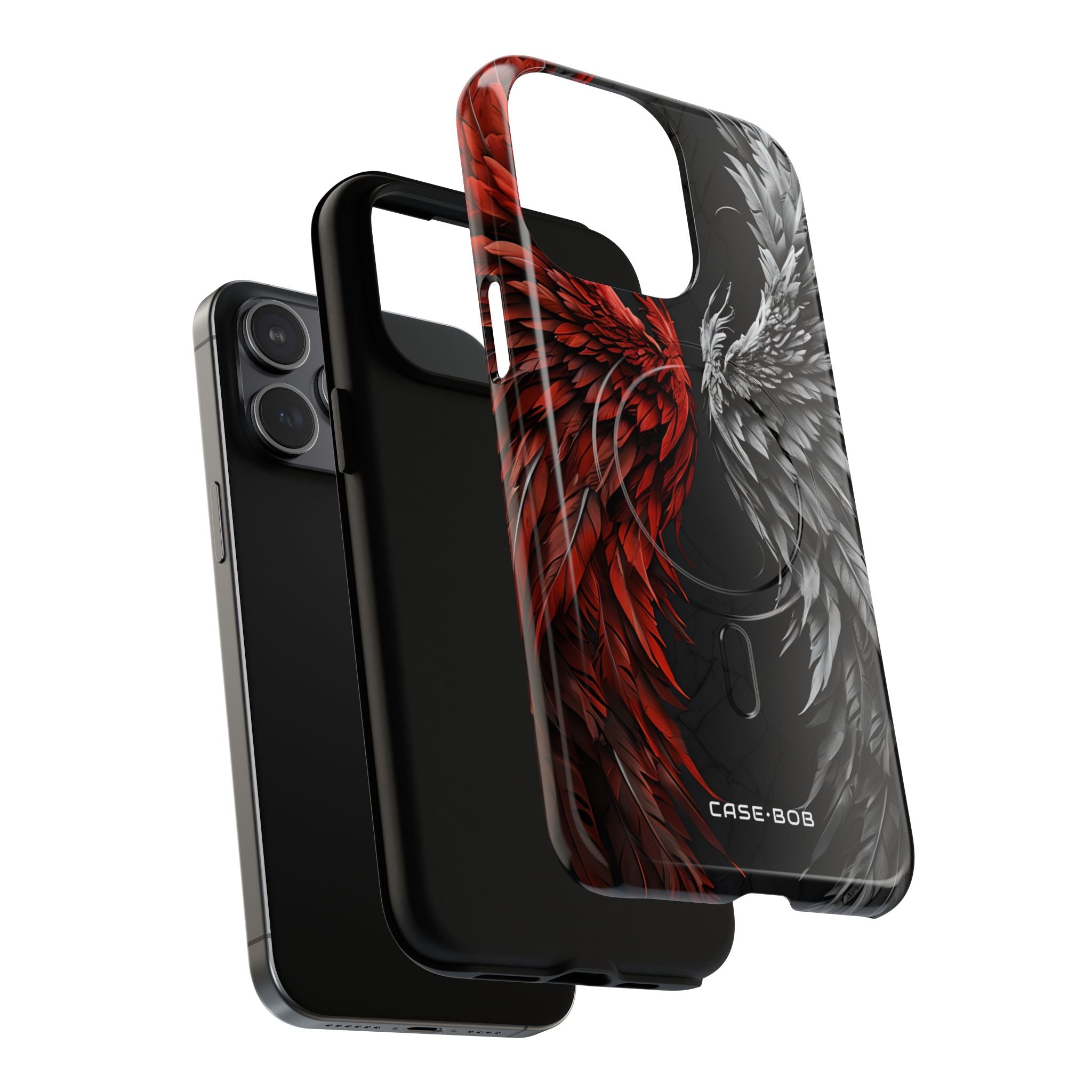Crimson White Wings iPhone 15 Pro Max Case - Tough+
