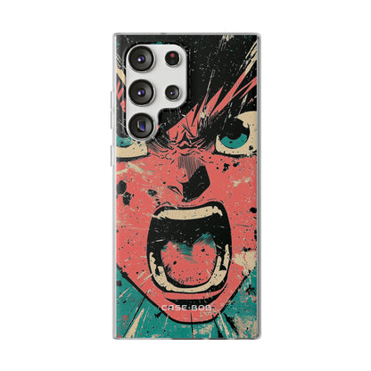 Screaming Face Pink Samsung S23 Ultra Case - Soft