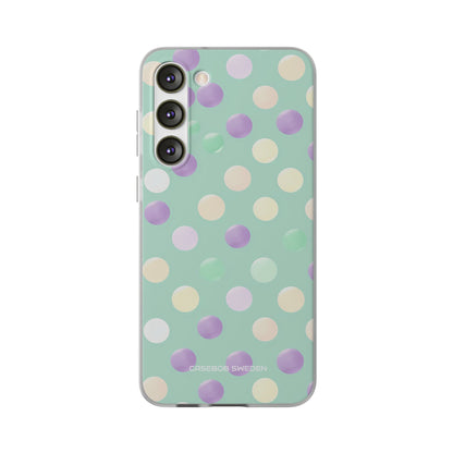 Pastel Polka Dots - Flexi Samsung S23 Phone Case