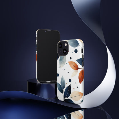 Leaves And Circles - iPhone Case