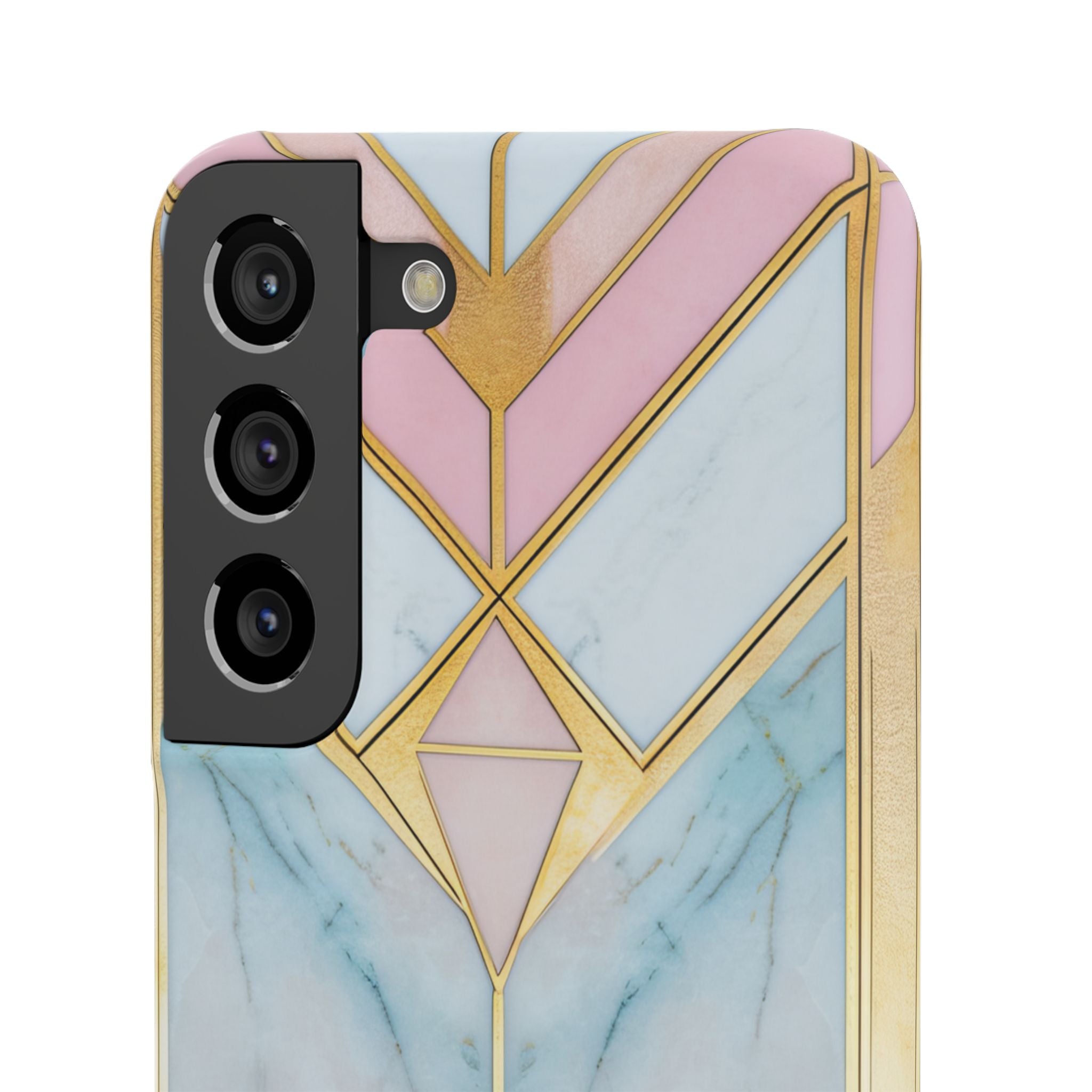 Gold Pink Art Deco - Slim Samsung S22 Phone Case