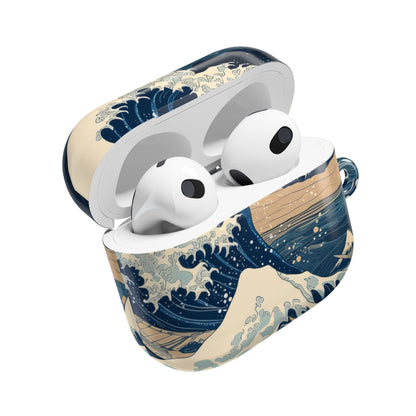 Cresting Navy Wave - AirPods Case