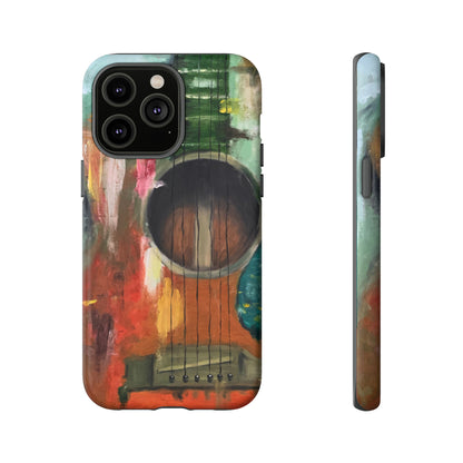 Oil painting - Guitar - Protective Phone Case