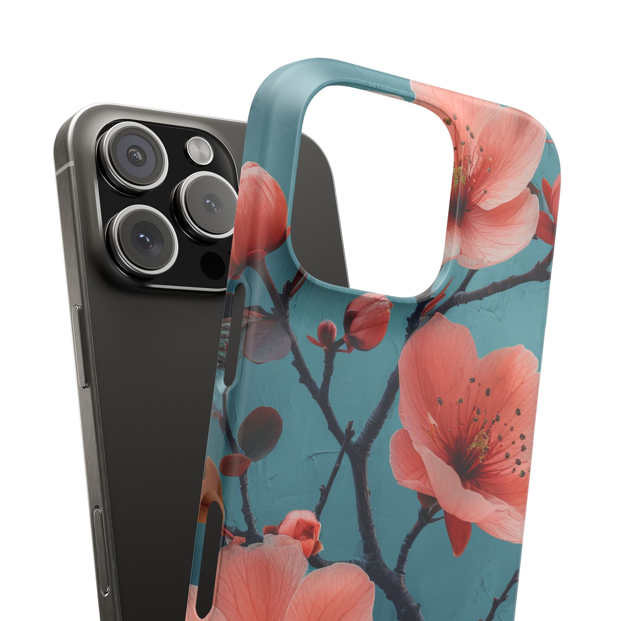 Floral Harmony Burst iPhone 16 - Slim Phone Case