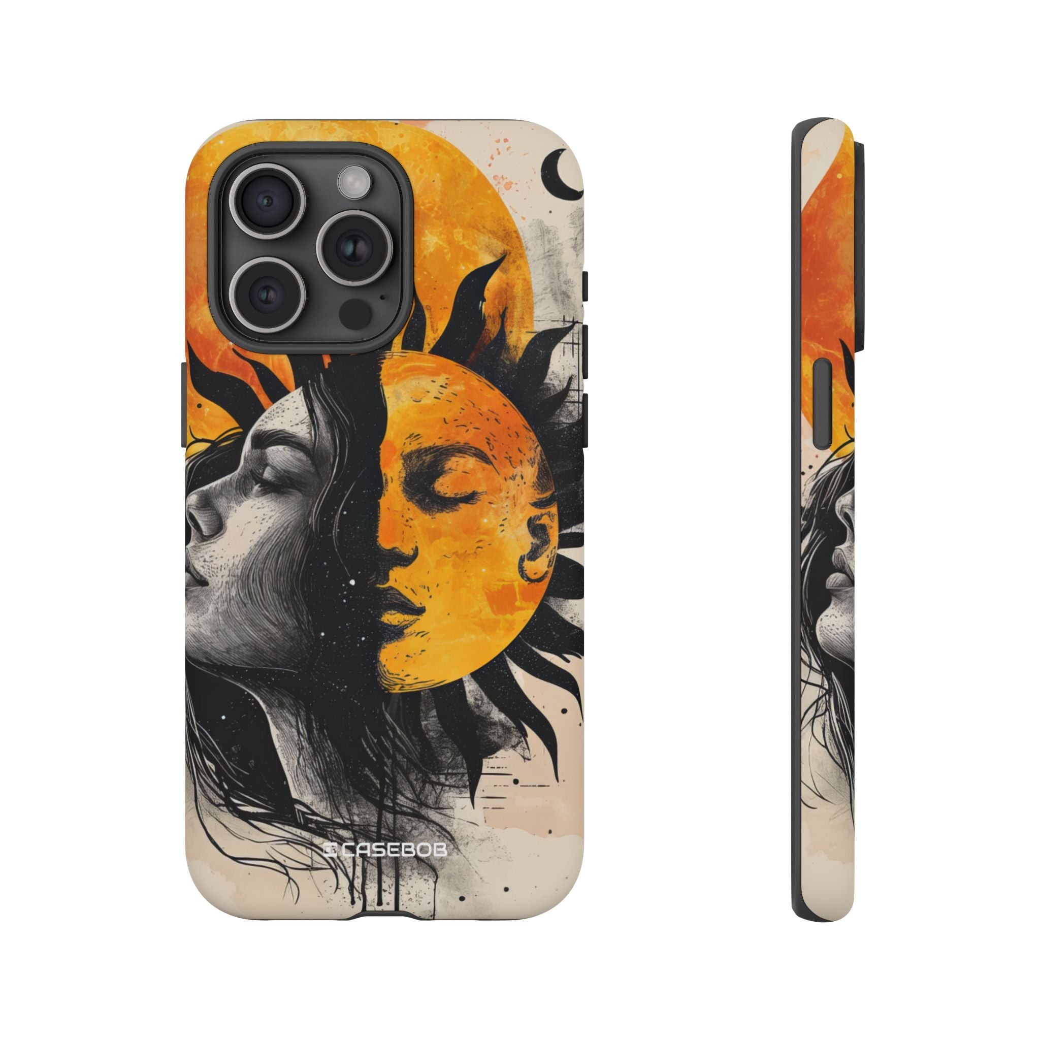 Sunlit Duality | Protective Phone Case for iPhone