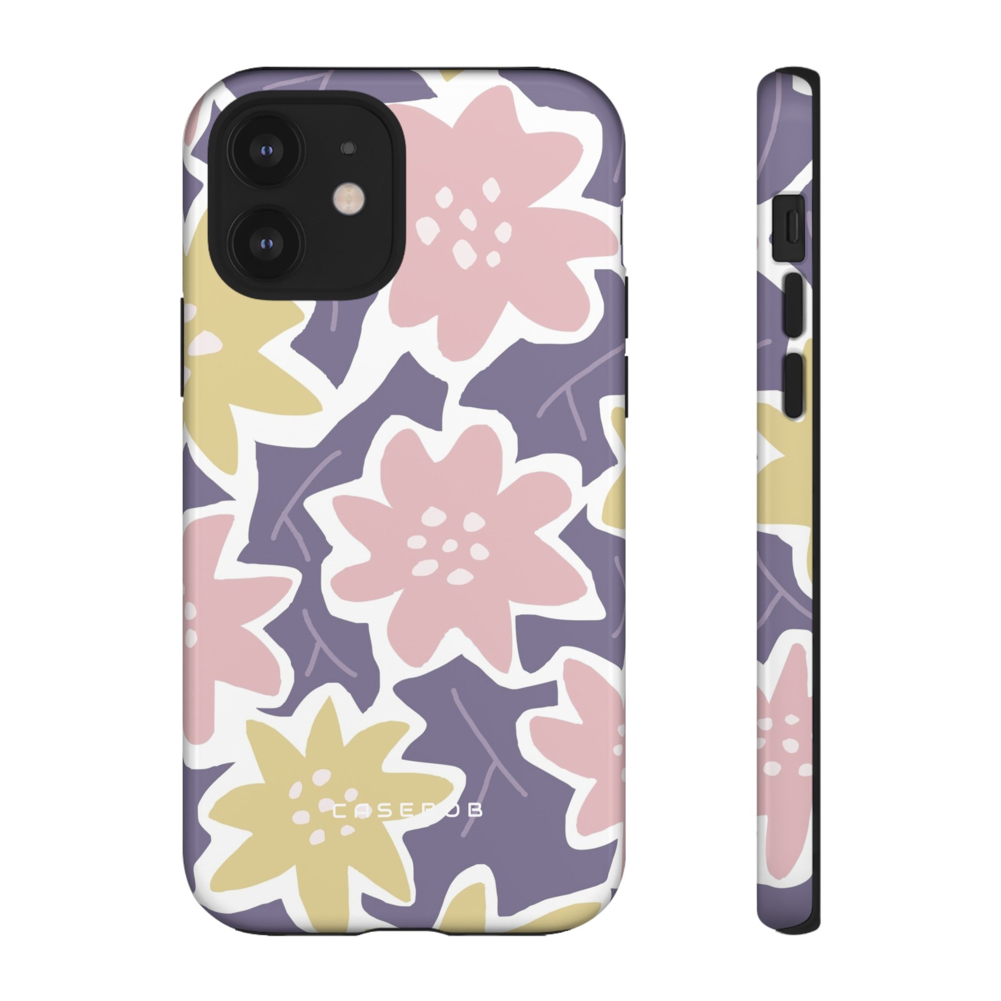 Purple Happy Flower - Protective Phone Case