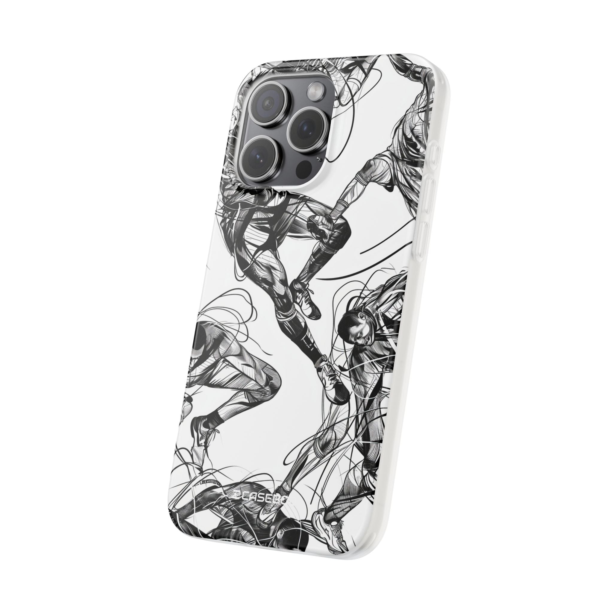 Dynamic Athletic Surrealism | Flexible Phone Case for iPhone