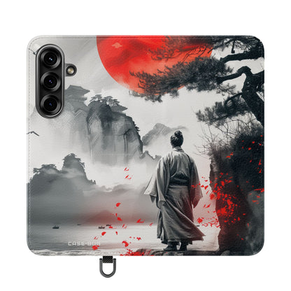 Red Sun Serenity - Samsung S25 Case - Wallet
