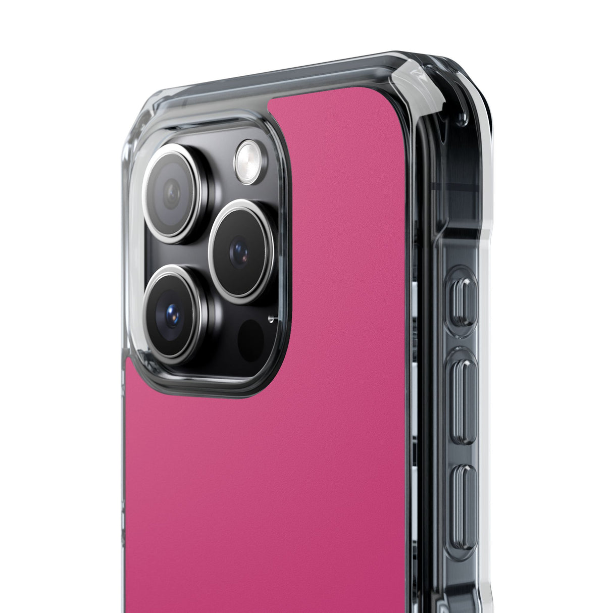 Magenta Pantone | Handyhülle für iPhone (Clear Impact Case – magnetisch) 