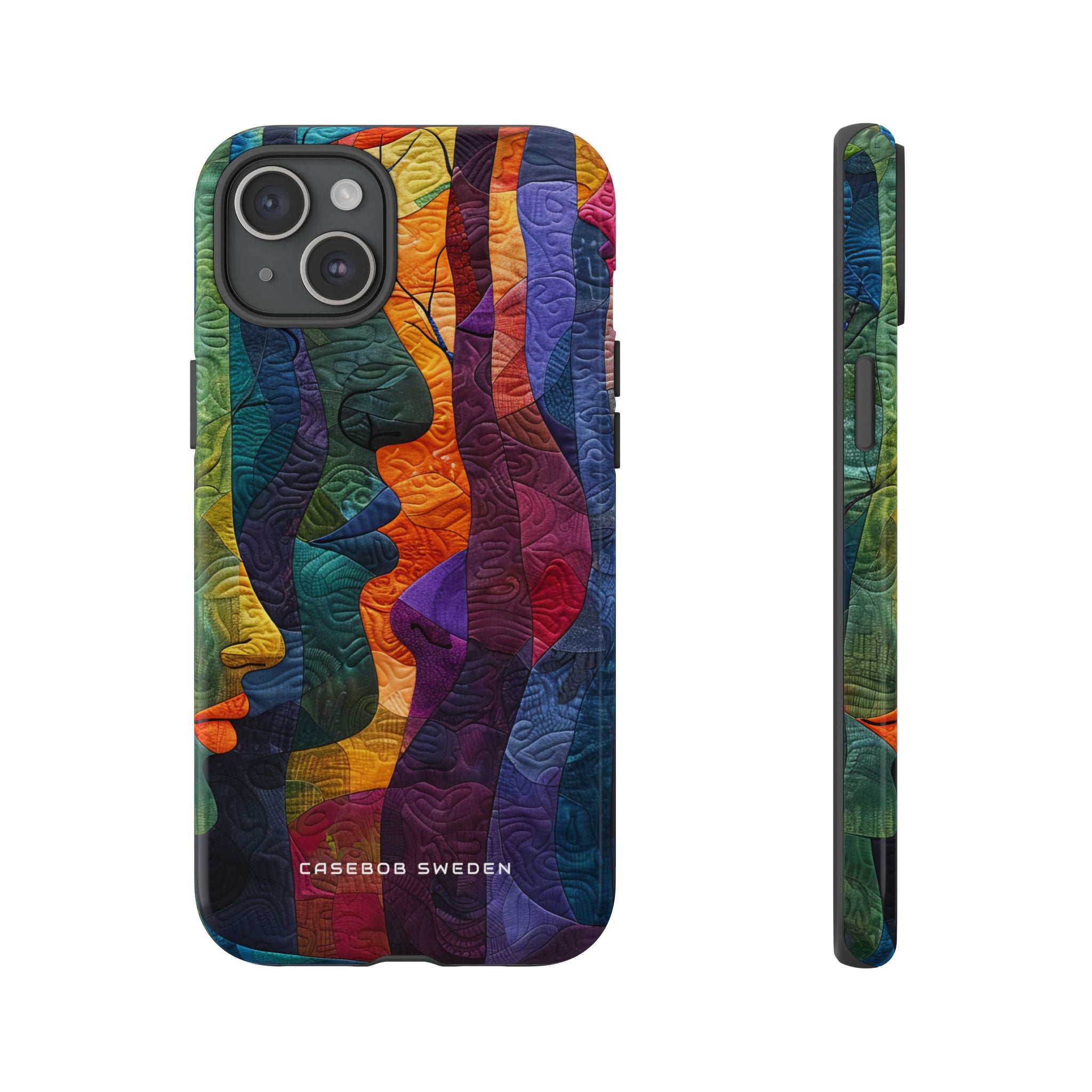 Harmonized Faces and Nature Fusion iPhone 15 - Tough Phone Case