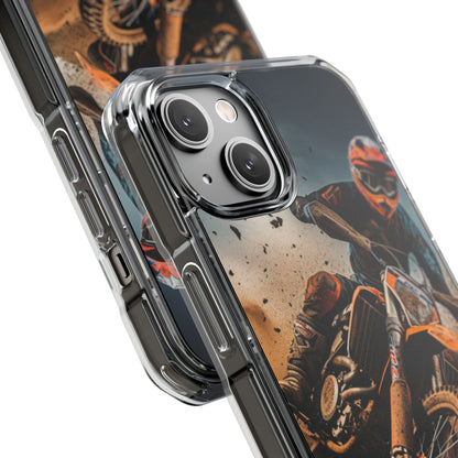 Rider Amidst Desert Fury iPhone Case - Impact