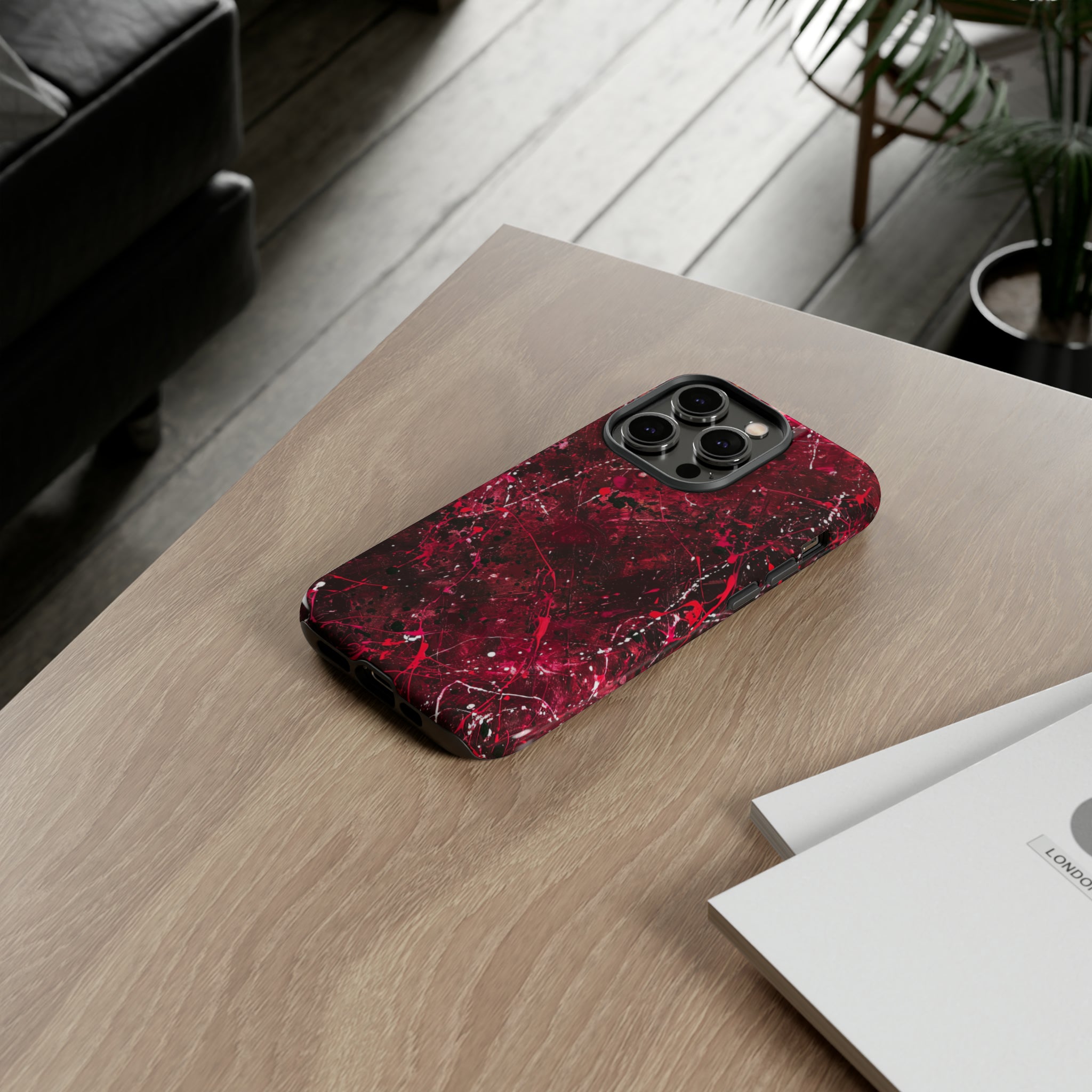 Crimson Splatter Dynamic - Protective Phone Case