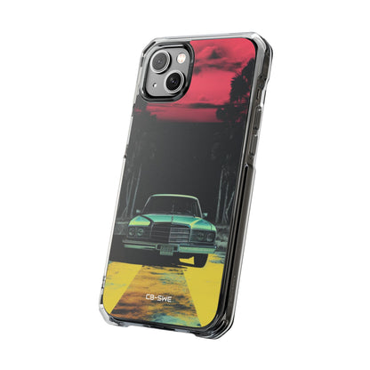 Retro Futuristic Nightscape iPhone Case - Impact
