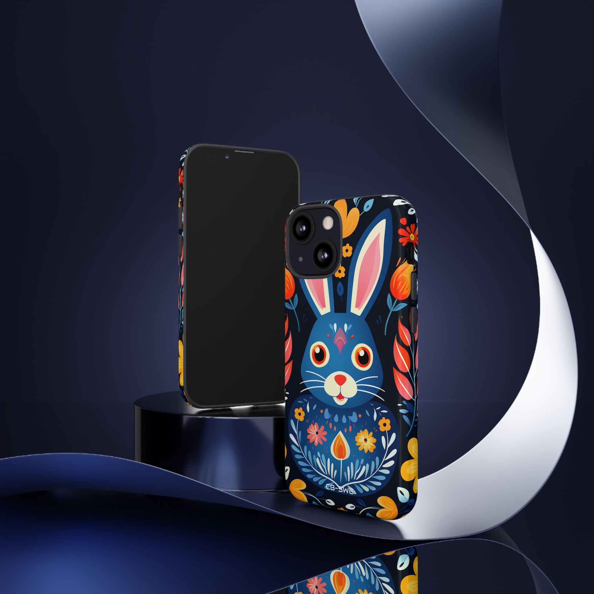 Bunny Jumps Joyfully - iPhone Case