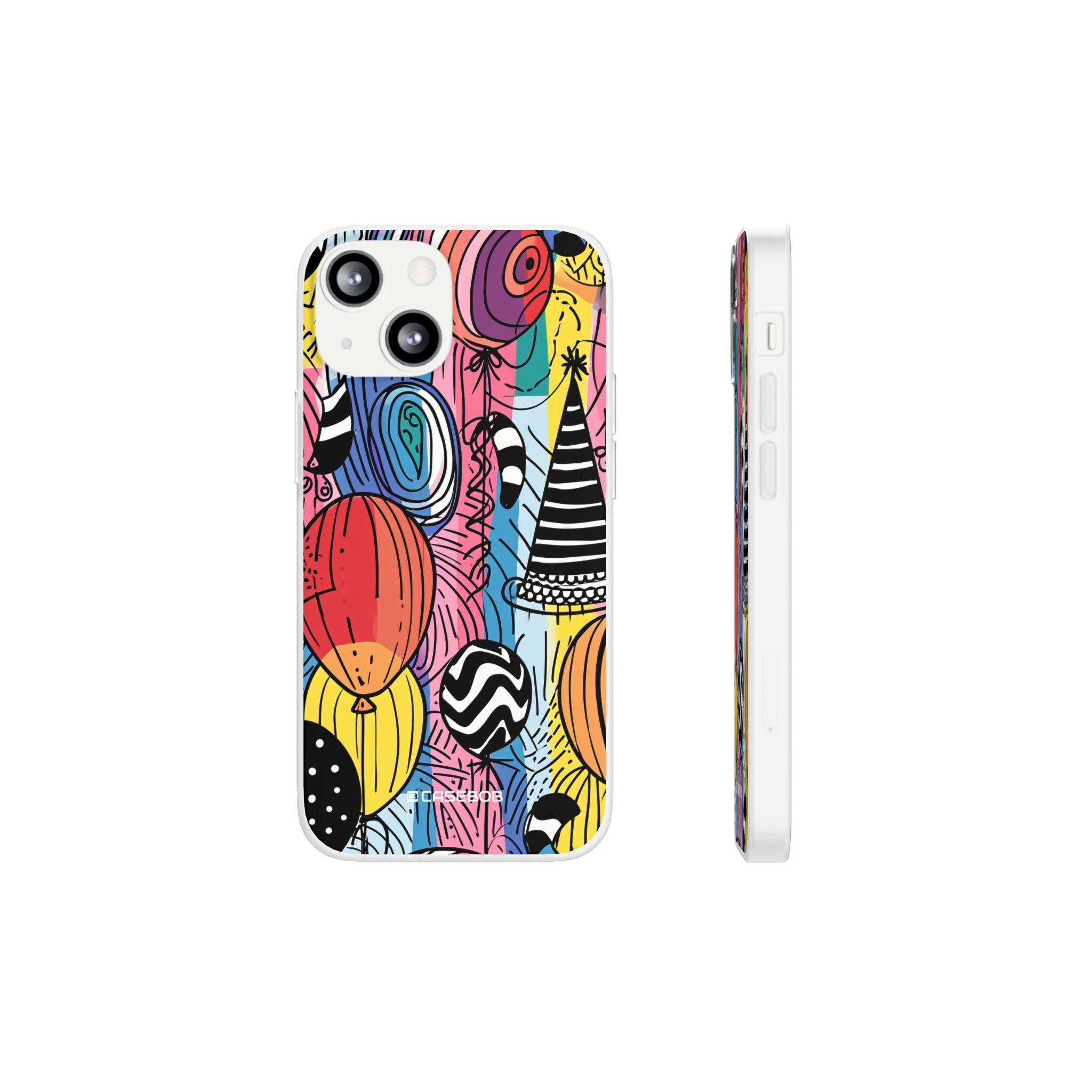 Vibrant Party Whimsy | Flexible Phone Case for iPhone